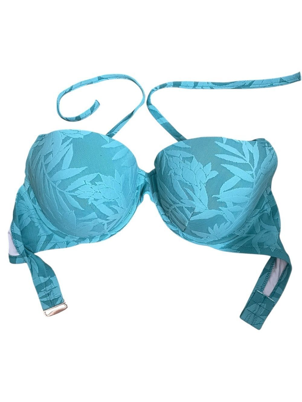 Shade & Shore Aqua Tropical Strapless Bikini Top 38DD